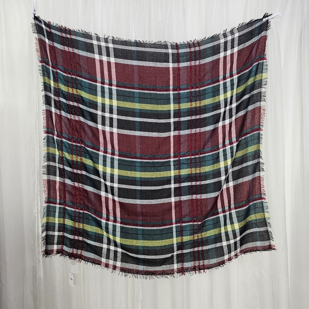 J. Jill Multicolor Plaid Scarf